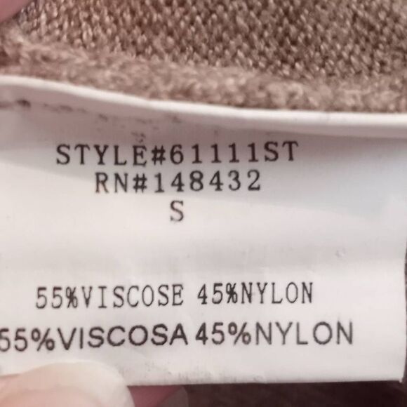 PINK CLOVER BEIGE TASSEL HEM CARDIGAN SZ.S EUC - Picture 7 of 8